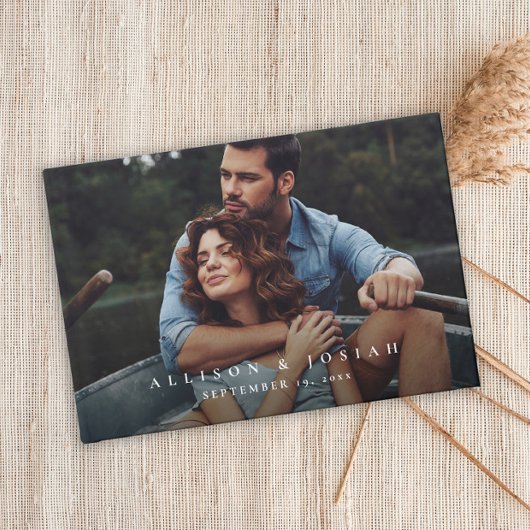 Elegantes Hochzeitsfoto  Gästebuch