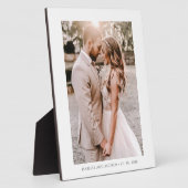 Elegantes Hochzeitsfoto-Porträt-Andenken Fotoplatte (Seite)