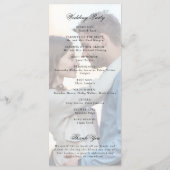 Elegantes Hochzeitsfoto-Programm mit Monogramm-Wap Programm (Rückseite)