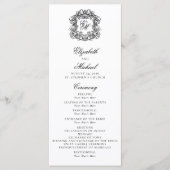 Elegantes Hochzeitsfoto-Programm mit Monogramm-Wap Programm (Vorderseite)