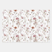 Elegantes Hochzeitsgeschenk für die Blume Geschenkpapier Set (Vorderseite)