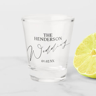 Elegantes Hochzeitsgeschenk-Schnapsglas Schnapsglas