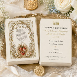 Elegantes Hochzeitsgeschenk Unbeflecktes Herz Mari