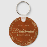 Elegantes Hochzeitsgeschenk von Rust Orange & Gold