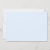 Elegantes Hochzeitskleid Dusty Blue Brautparty Einladung (Rückseite)