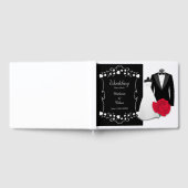 Elegantes Hochzeitskleid und Tuxedo Wedding Gästebuch (Voll)