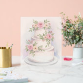 Elegantes Hochzeitskuchen Akryllisches Zeichen Acrylschild (Hochzeit)