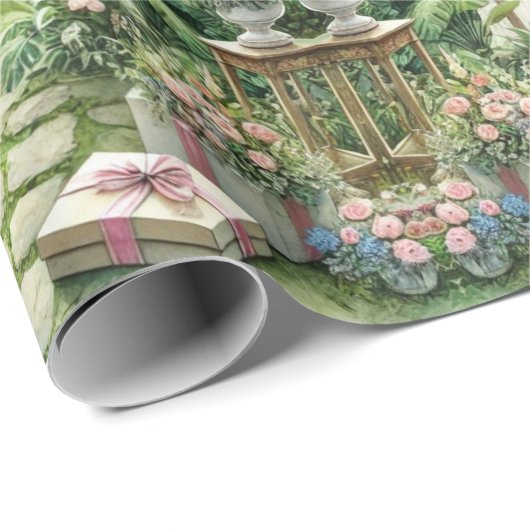 Elegantes Hochzeitskunst oder Geschenk Geschenkpapier (Rolleneckpunkt)