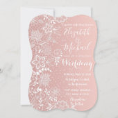 Elegantes Hochzeitskunst und Konfetti Einladung (Vorderseite)