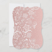 Elegantes Hochzeitskunst und Konfetti Einladung (Rückseite)