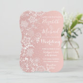 Elegantes Hochzeitskunst und Konfetti Einladung (Stehend Vorderseite)