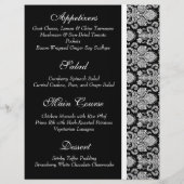 elegantes Hochzeitsmenü (Rückseite)