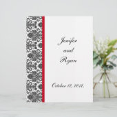 elegantes Hochzeitsmenü (Stehend Vorderseite)