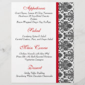 elegantes Hochzeitsmenü (Rückseite)