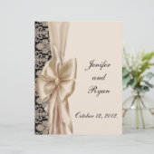 elegantes Hochzeitsmenü (Stehend Vorderseite)