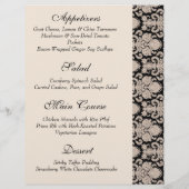 elegantes Hochzeitsmenü (Rückseite)