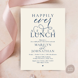 Elegantes Hochzeitsmittagessen für ein Happy End Einladung