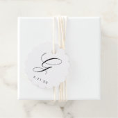 Elegantes Hochzeitsmonogramm Initiale G Geschenkanhänger (Beispiel)