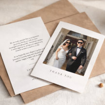 Elegantes Hochzeitspaar Sonnenbrille Foto Danke