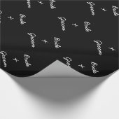 Elegantes Hochzeitspapier für Braut und Bräutigam Geschenkpapier (Ecke)