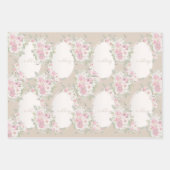 Elegantes Hochzeitspazierenspiel mit Wasserfarben Geschenkpapier Set (Vorderseite 3)