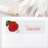 Elegantes Hochzeitsplatz für Rote Rosen (Insitu)