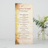 Elegantes Hochzeitsprogramm 1. Korinther 13 Programm (Stehend Vorderseite)