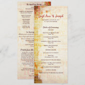 Elegantes Hochzeitsprogramm 1. Korinther 13 Programm (Vorne/Hinten)