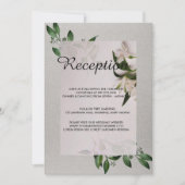 Elegantes Hochzeitsprogramm Einladung (Vorderseite)