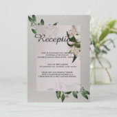 Elegantes Hochzeitsprogramm Einladung (Stehend Vorderseite)