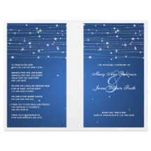 Elegantes Hochzeitsprogramm Falknerei Saphir