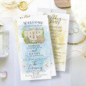 Elegantes Hochzeitsprogramm für den Brunnen