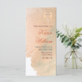 Elegantes Hochzeitsprogramm für den Strand Programm (Stehend Vorderseite)