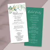 Elegantes Hochzeitsprogramm für eine üppige Vegeta