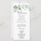 Elegantes Hochzeitsprogramm für eine üppige Vegeta (Vorderseite)