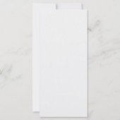 Elegantes Hochzeitsprogramm für Flora (Rückseite)