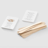 Elegantes Hochzeitsprogramm für Flora Fächer (Non-assembled)