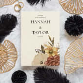 Elegantes Hochzeitsprogramm für Herbst-Flora Programm