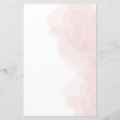 Elegantes Hochzeitsprogramm für Rose (Rückseite)