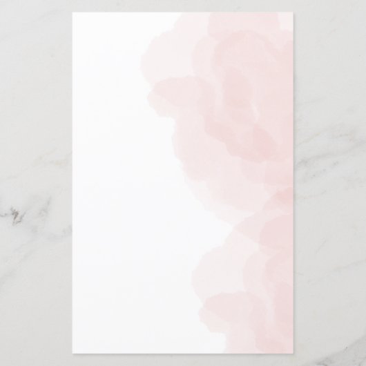 Elegantes Hochzeitsprogramm für Rose (Rückseite)