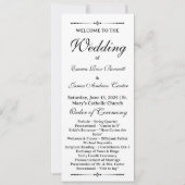 Elegantes Hochzeitsprogramm 'In Loving Memory' (Vorderseite)