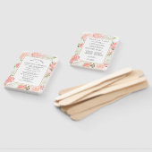 Elegantes Hochzeitsprogramm in Rosa Fächer (Non-assembled)