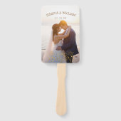 Elegantes Hochzeitsprogramm mit Foto Fächer (Vorderseite)