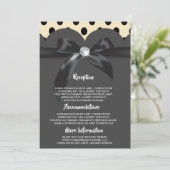 Elegantes Hochzeitsprogramm mit modernem schicken Einladung (Stehend Vorderseite)