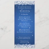 Elegantes Hochzeitsprogramm Party Sparkle Programm (Rückseite)