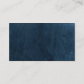 Elegantes Hochzeitsregister der Marine Begleitkarte (Rückseite)