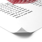 Elegantes Hochzeitssatch für Burgundy Hydrangea Poster (Ecke)