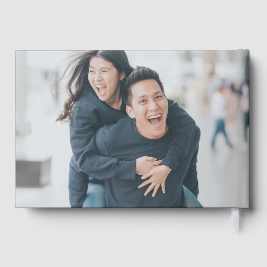 Elegantes Hochzeitssemble Foto Gästebuch (Rückseite)