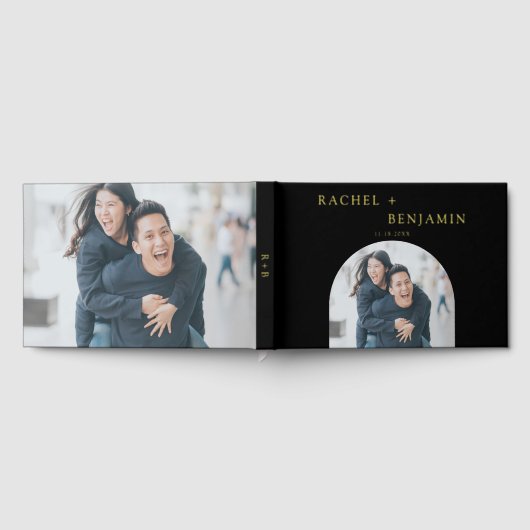 Elegantes Hochzeitssemble Foto Gästebuch (Voll)