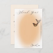 Elegantes Hochzeitssemble Foto Personalisiert Dankeskarte (Vorne/Hinten)